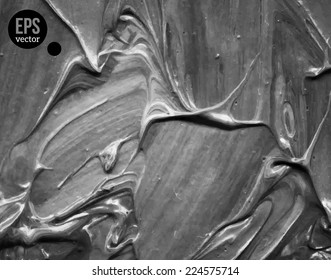 Grunge gray texture. Vector illustration. Oil painted background. Abstract backdrop. 