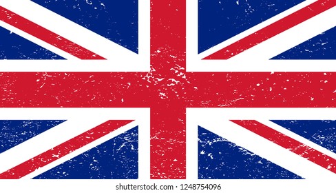 Grunge Great Britain flag background