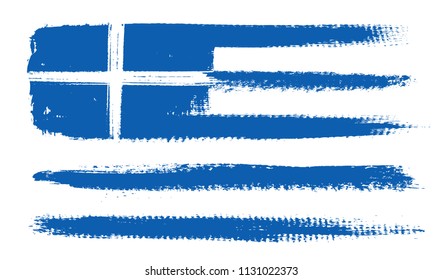 Grunge Greece flag