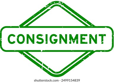 farbige grüne Partie Wort Gummisiegel Stempel auf weißem Hintergrund