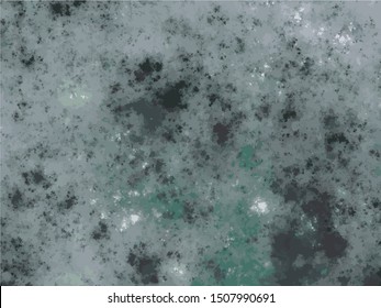 Grunge green gray abstract background on white backdrop. Rectangular horizontal medium rough design. Vector image