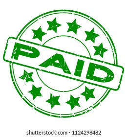 paid stamp green stock illustrations images vectors shutterstock https www shutterstock com image vector grunge green paid star icon round 1124298482