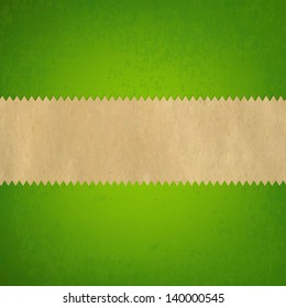 Grunge Green Paper Background With Gradient Mesh, Vector Illustration