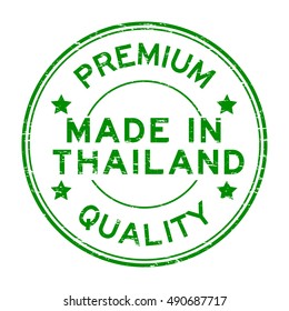 Grunge green premium quality made in Thailand rubber stamp