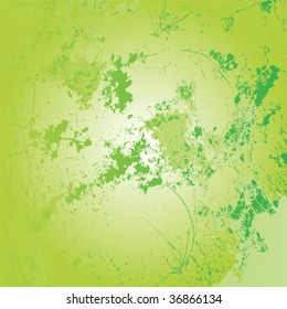 Grunge green texture, vector art
