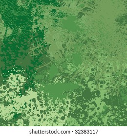 Grunge green wallpaper vector
