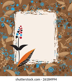 grunge greeting card. vector illustration