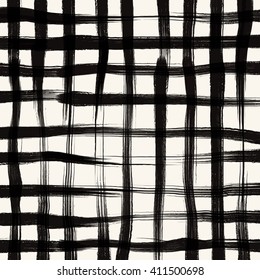 Grunge grid background. Abstract grunge decoration. Art ink grunge. Brush stroke grunge element. Grunge vector illustration.