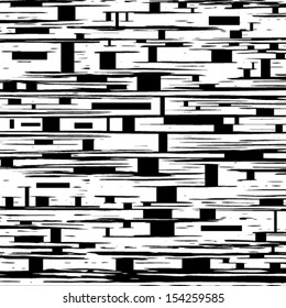 Grunge grid black and white texture. Vector ink grunge brush