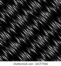 Grunge grid black and white texture. Spotted ink grunge brush with black background. Polka dot vector illustration