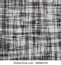 Grunge grid black and white texture. Vector ink grunge brush. Illustration background.