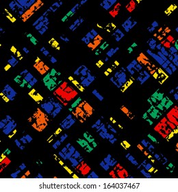 Grunge grid colorful texture. Vector ink grunge brush. Modern stylish texture. 