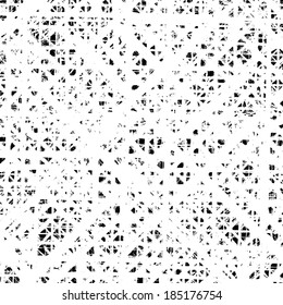 Grunge grid  overlay texture for your design. EPS10 vector.