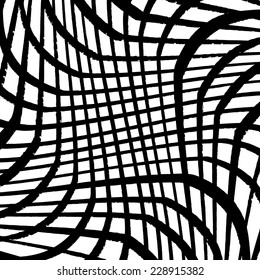 Grunge Grid Overlay texture for your design. EPS10 vector.