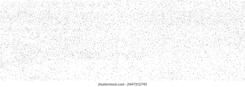 Grunge gritty overlay background. Noise texture with grains, tiny speckles and flecks. Distressed splattered paper, vector illustration