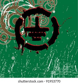 grunge grounded electrical background. vector illustration