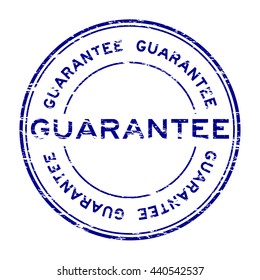 Grunge guarantee stamp on white background