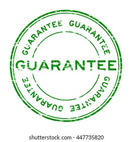 Grunge guarantee stamp on white background