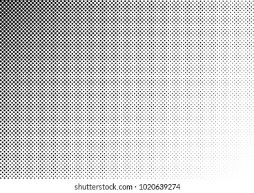 Grunge Halftone Background. Black and White Backdrop. Gradient Distressed Overlay. Pop-art Texture. Vector illustration