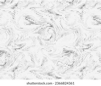 Grunge halftone background. Black and white pop art pattern in comic style. Monochrome dot texture. Vector illustration