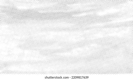 Grunge halftone background. Comic pixelated texture. Abstract dotted wallpaper. White and black canvas. Vector 