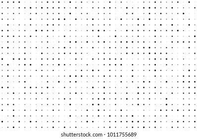 Grunge halftone background. Digital gradient. Wavy dotted pattern with circles, dots, point small and large scale. Design element for web banners, posters, cards, wallpapers, sites, panels