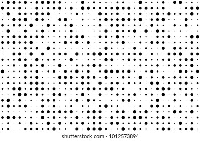 Grunge halftone background. Digital gradient. Dotted pattern with circles, dots, point small and large scale. Design element for web banners, posters, cards, wallpapers, sites, panels.