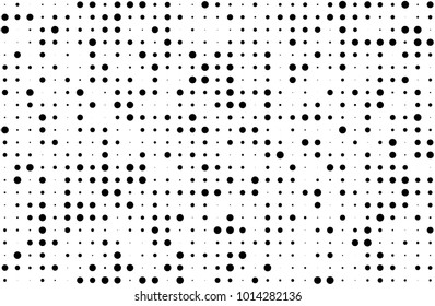 Grunge halftone background. Digital gradient. Dotted pattern with circles, dots, point small and large scale. Design element for web banners, posters, cards, wallpapers, sites, panels.