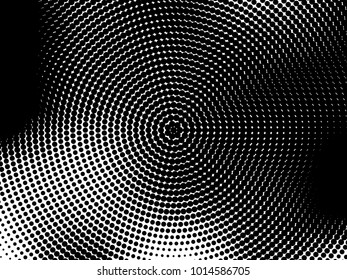 Grunge halftone background. Digital gradient. Dotted pattern with circles, dots, point large scale. Design element for web banners, posters, cards, wallpapers, sites, panels.