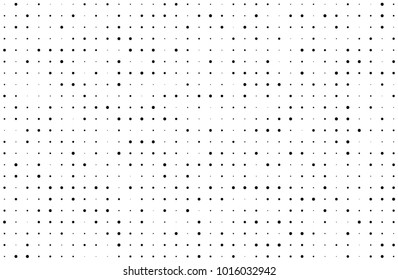 Grunge halftone background. Digital gradient. Wavy dotted pattern with circles, dots, point small and large scale. Design element for web banners, posters, cards, wallpapers, sites, panels.