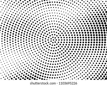 Grunge halftone background. Digital gradient. Circular dotted pattern with circles, dots, point small and large scale. Design element for web banners, posters, cards, wallpapers, sites, panels