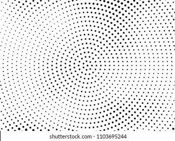 Grunge halftone background. Digital gradient. Circular dotted pattern with circles, dots, point small and large scale. Design element for web banners, posters, cards, wallpapers, sites, panels