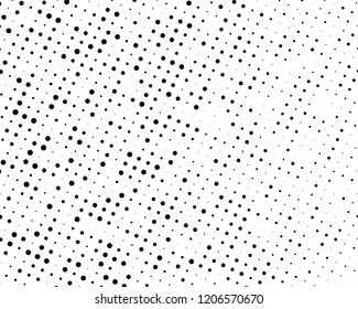 Grunge halftone background. Digital gradient. Wavy dotted pattern with circles, dots, point small and large scale. Design element for web banners, posters, cards, wallpapers, sites, panels.