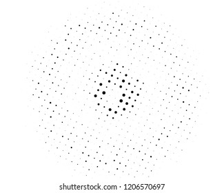 Grunge halftone background. Digital gradient. Wavy dotted pattern with circles, dots, point small and large scale. Design element for web banners, posters, cards, wallpapers, sites, panels.