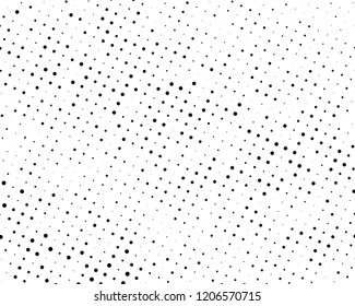Grunge halftone background. Digital gradient. Wavy dotted pattern with circles, dots, point small and large scale. Design element for web banners, posters, cards, wallpapers, sites, panels.