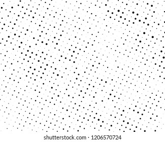 Grunge halftone background. Digital gradient. Wavy dotted pattern with circles, dots, point small and large scale. Design element for web banners, posters, cards, wallpapers, sites, panels.