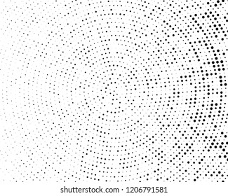 Grunge halftone background. Digital gradient. Wavy dotted pattern with circles, dots, point small and large scale. Design element for web banners, posters, cards, wallpapers, sites, panels.