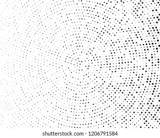 Grunge halftone background. Digital gradient. Wavy dotted pattern with circles, dots, point small and large scale. Design element for web banners, posters, cards, wallpapers, sites, panels.