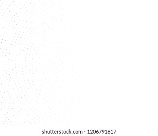 Grunge halftone background. Digital gradient. Wavy dotted pattern with circles, dots, point small and large scale. Design element for web banners, posters, cards, wallpapers, sites, panels.