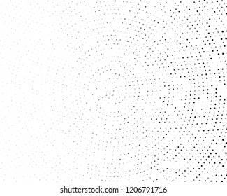 Grunge halftone background. Digital gradient. Wavy dotted pattern with circles, dots, point small and large scale. Design element for web banners, posters, cards, wallpapers, sites, panels.