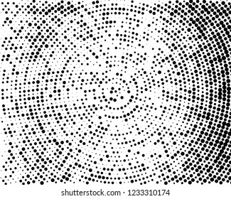 Grunge halftone background. Digital gradient. Wavy dotted pattern with circles, dots, point small and large scale. Design element for web banners, posters, cards, wallpapers, sites, panels.
