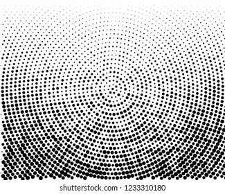 Grunge halftone background. Digital gradient. Wavy dotted pattern with circles, dots, point small and large scale. Design element for web banners, posters, cards, wallpapers, sites, panels. 
