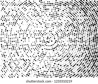 Grunge halftone background. Digital gradient. Wavy dotted pattern with circles, dots, point small and large scale. Design element for web banners, posters, cards, wallpapers, sites, panels.
