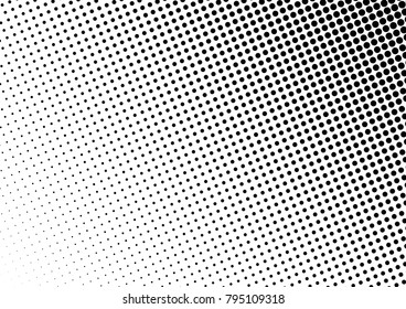 Grunge Halftone Background. Distressed Black and White Texture. Vintage Backdrop. Abstract Pattern. Vector illustration