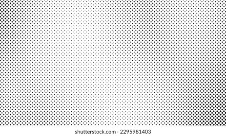 Grunge el fondo medio tono con puntos. Patrón de arte pop blanco y negro en estilo cómico. Textura de punto monocroma. Ilustración del vector