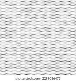 Grunge halftone background with dots. Black and white pop art pattern in comic style. Monochrome dot texture. Vector illustration.