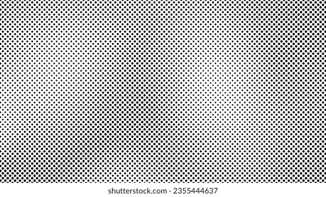 Grunge halftone background with dots. Black and white pop art pattern in comic style. Monochrome dot texture. Vector illustration