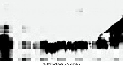 Fondo de semitono Grunge. Textura de puntos semitono.