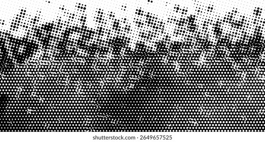 Grunge halftone background. Halftone dots vector texture.
