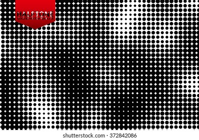 Grunge halftone background. Dots vector texture.